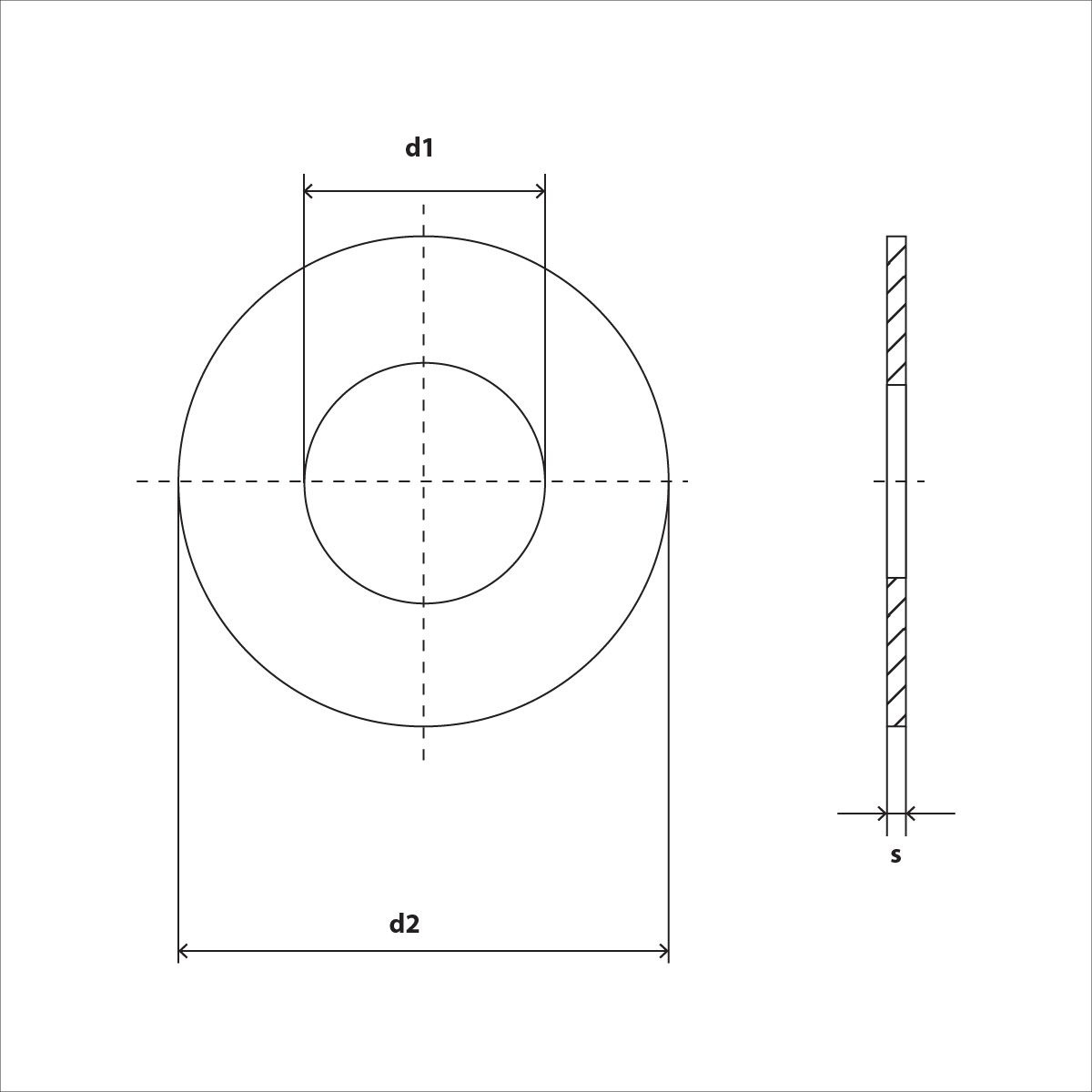 U-Scheibe für Holzkonstruktion verzinkt 27 x 105 x 8 mm (M 24) DIN 1052