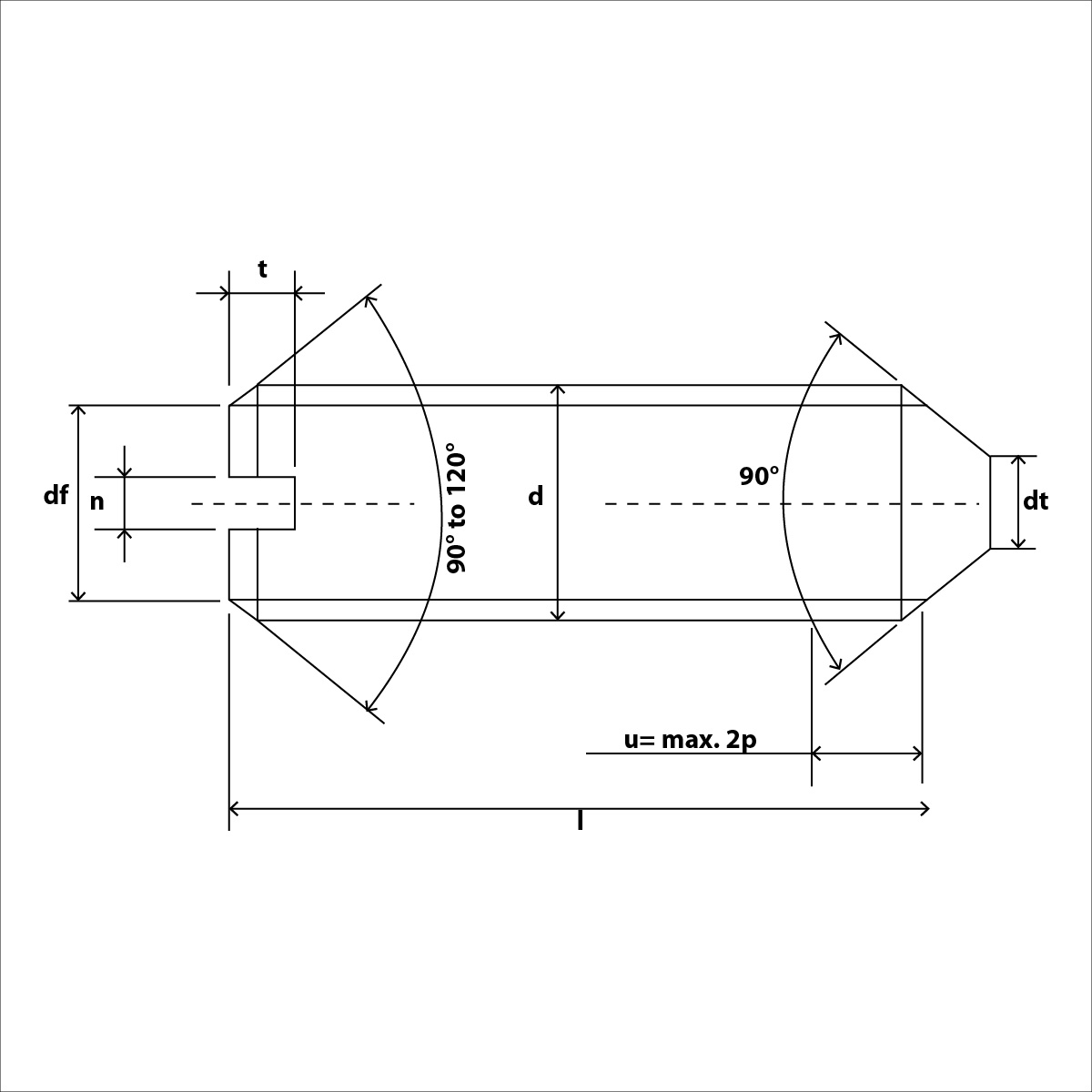 DIN 553 Skizze