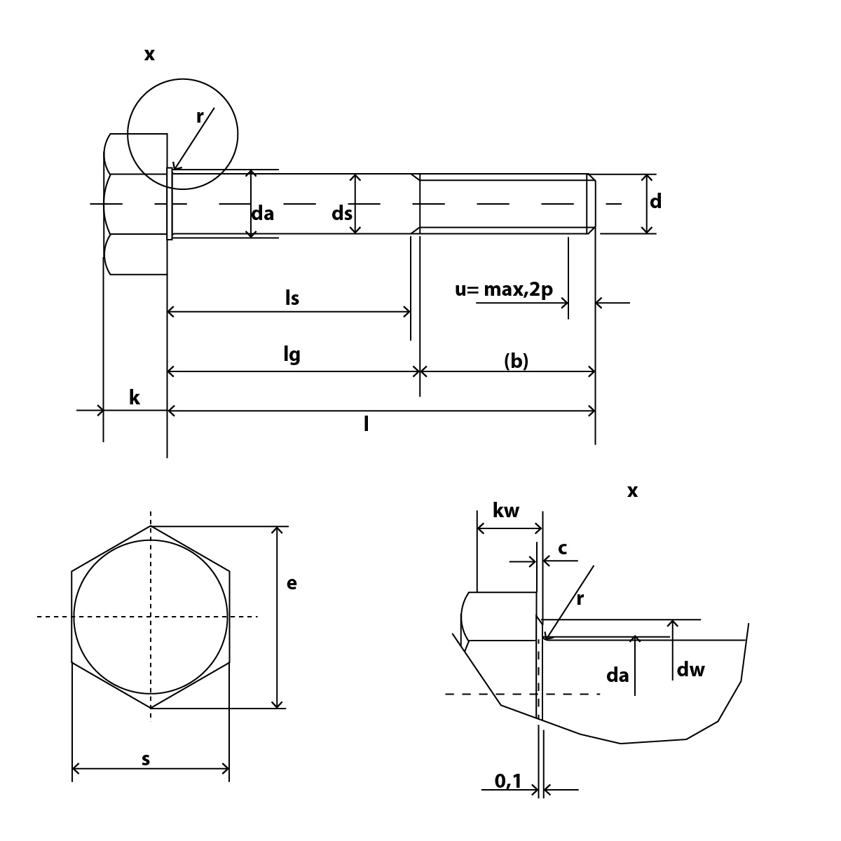 DIN 601 Skizze