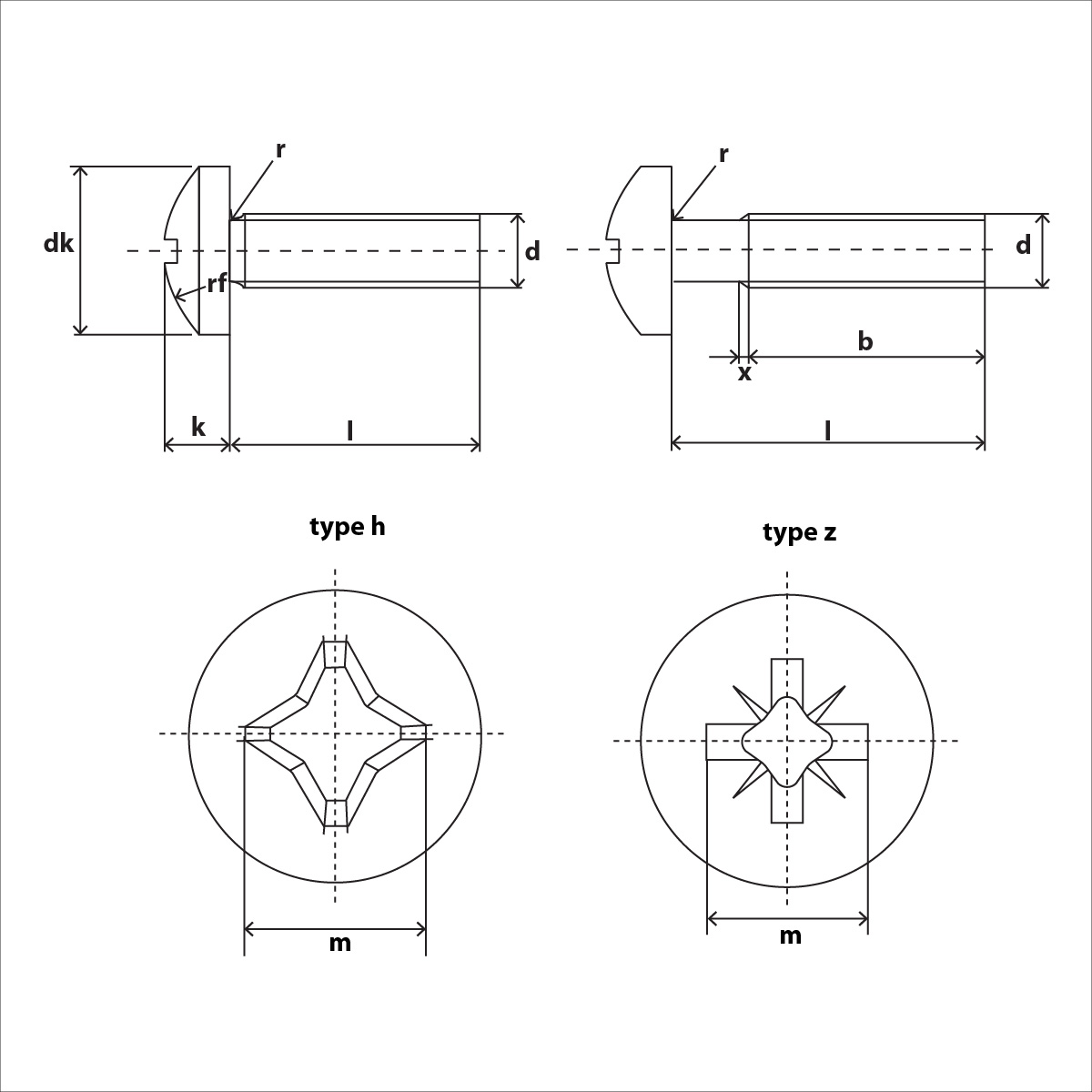 DIN 7985 Skizze