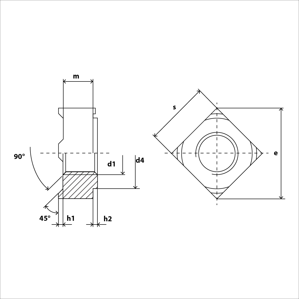 DIN 928 Skizze