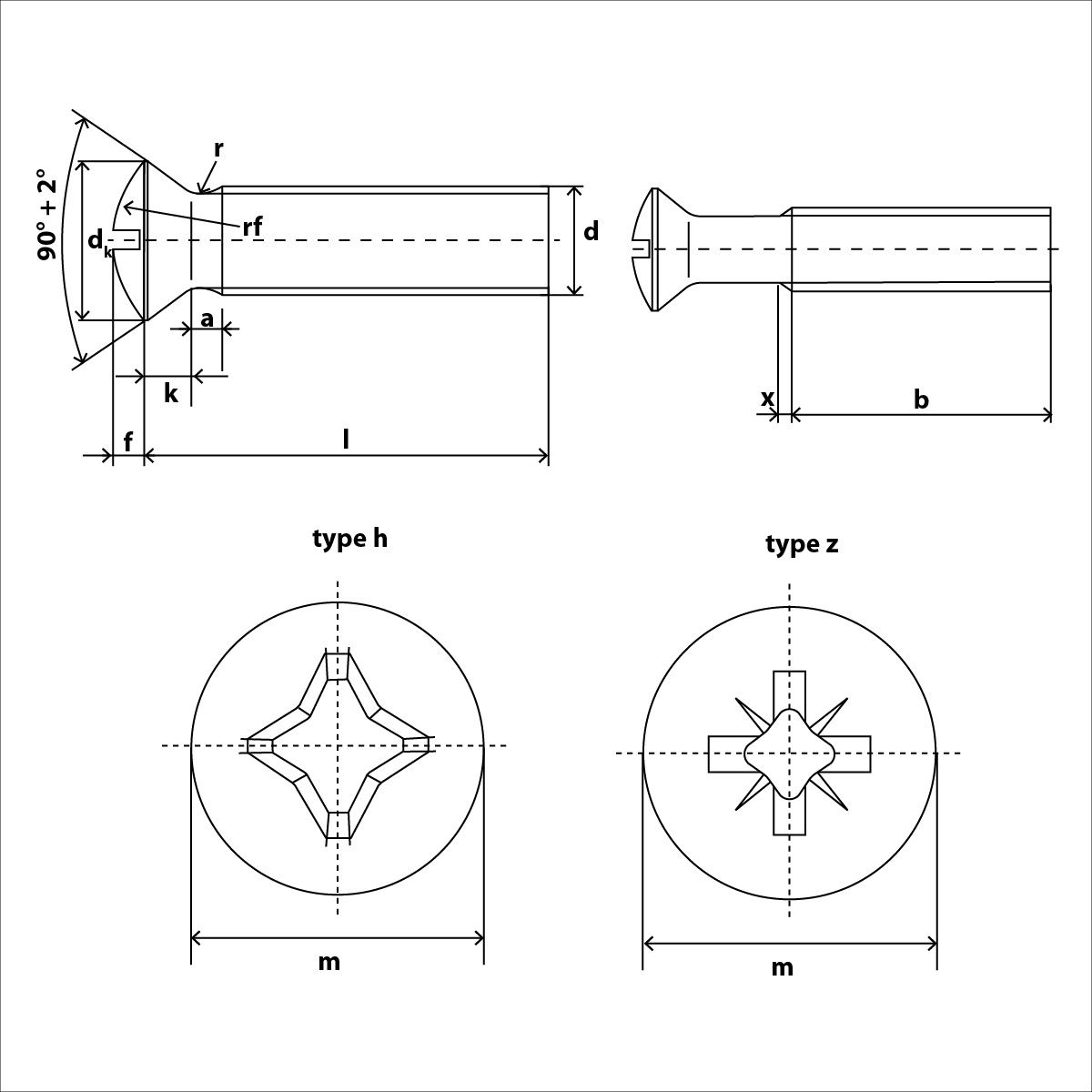 DIN 966 Skizze