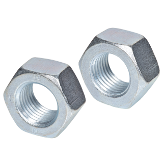 ISO 4032 Sechskantmuttern Linksgewinde Stahl Kl.8 verzinkt M 20 50 Stück