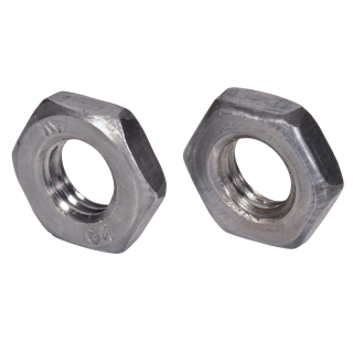 ISO 4035 Sechskantmuttern mit Fasen niedrig Stahl Kl.4 blank M 5 1000 Stück