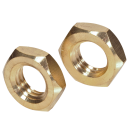 ISO 4035 Sechskantmuttern mit Fasen niedrig Messing M 2...