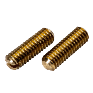 ISO 4766 Gewindestifte Kegelkuppe Schlitz Messing M 4x8 100 Stück