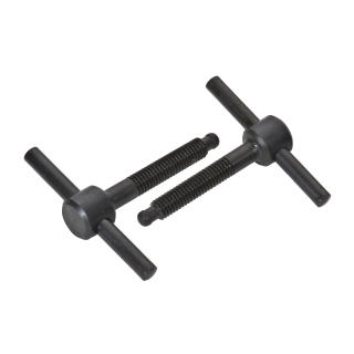 DIN 6304 Knebelschrauben Stahl 5.8 brüniert Form E mit festem Knebel ohne Druckstück EM 16x110 1 Stück