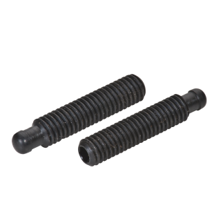 DIN 6332 Gewindestifte 5.8 brüniert Druckzapfen gehärteter Zapfen Innensechskant Form IS M 10x80 10 Stück