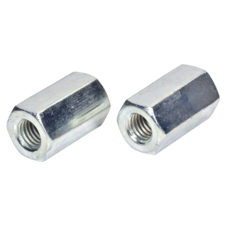 DIN 6334 Sechskantmuttern 3 d hoch Stahl Kl.10 verzinkt M 6 SW 10 100 Stück