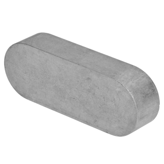 DIN 6885 Passfedern Edelstahl A4 hohe Form A rundstirnig ohne Bohrungen A 12x8x45 10 Stück