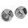 ISO 7040 Sechskantmuttern Klemmteil nichtmetallisch hohe Form Edelstahl A4 M 24 25 Stück