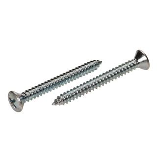 ISO 7051 Linsensenk-Blechschrauben Kreuzschlitz H Stahl verzinkt Spitze Form C 5,5x50 250 Stück