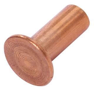 DIN 7338 Halbhohlniete Kupfer für Brems- und Kupplungsbeläge Form B 3x18 100 Stück