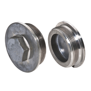 DIN 7604 Verschlussschrauben Stahl Bund Sechskant leichte Ausführung zyl. Feingewinde Form C M 30x1,5 25 Stück