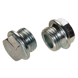 DIN 7604 Verschlussschrauben Stahl verzinkt Bund Sechskant leichte Ausführung zyl. Feingewinde Form A M 16x1,5 50 Stück