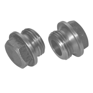 DIN 7604 Verschlussschrauben Edelstahl A4 Bund Sechskant leichte Ausführung zyl. Feingewinde Form A M 10x1 10 Stück