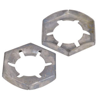 DIN 7967 Sicherungsmuttern Palmuttern Federstahl feuerverzinkt M 27 100 Stück