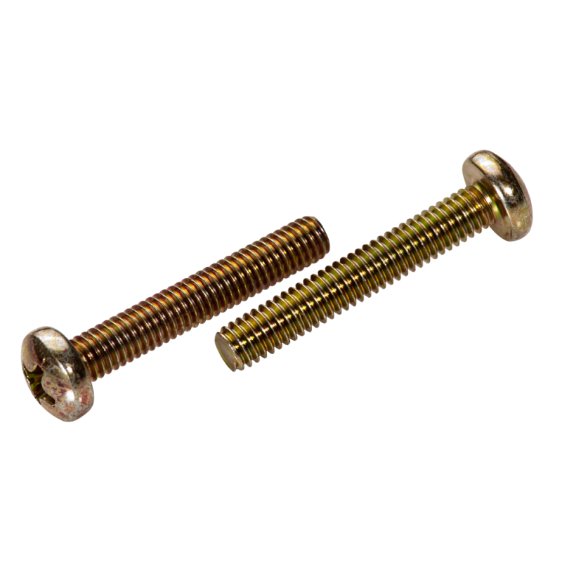 DIN 7985 Linsenschrauben Kreuzschlitz H Stahl 4.8 gelb chromatiert, 22,66