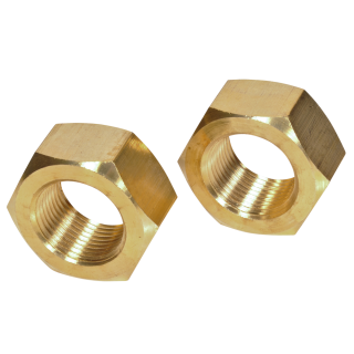 ISO 8673 Sechskantmuttern ISO-Typ 1 Messing Feingewinde M 10x1 100 Stück
