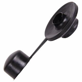Kunststoff schwarz Kombi-Dichtungen Regenhütchen für Sechskant-Holzschrauben Ø 7mm 100 Stück