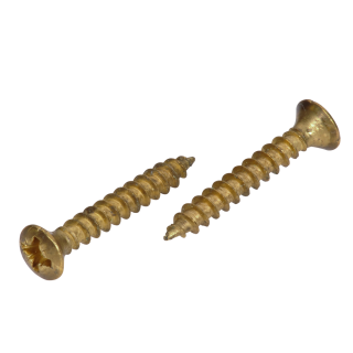 Spanplattenschrauben Messing Linsensenkkopf Kreuzschlitz Z 4x35 1000 Stück