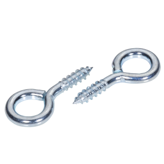 Ösenschrauben Stahl verzinkt mit Holzgewinde 30x16 4,3/6 100 Stück