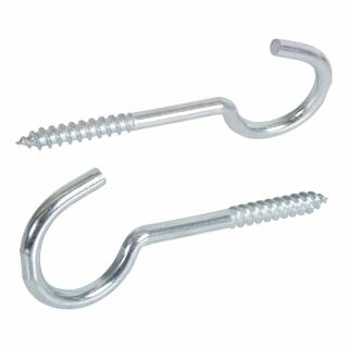 Schraubhaken gebogen Holzgewinde Stahl verzinkt 80x4,3x25 100 Stück