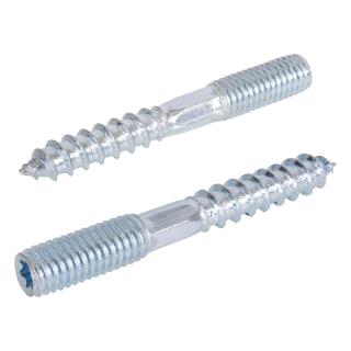 Stockschrauben TX-Antrieb Stahl verzinkt metrisches - Holzgewinde M 8x80 100 Stck