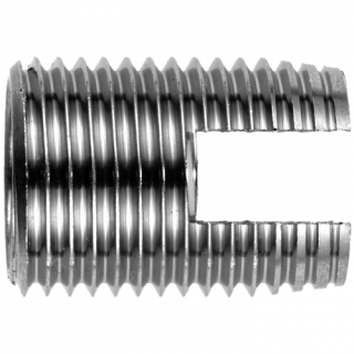 ENSAT-Gewindeeinsätze Typ 302 Edelstahl A1 selbstschneidend Schneidschlitz Regelgewinde M 4x8 50 Stück