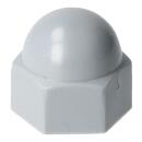 KORREX Schutzkappen Kunststoff grau für Schraubenenden mit Sechskantmuttern M 6 / SW 10 100 Stück