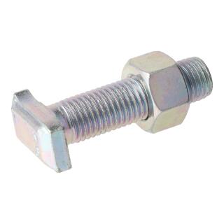 Halfenschrauben Typ 38/17 Hammerkopf Mu 4.6 verzinkt mit Sechskantmutter M 16x80 25 Stück