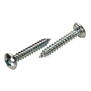 Kappenkopf-Blechschrauben ähnl. DIN 7981 Stahl verzinkt Kreuzschlitz H Spitze 3,9x9,5 1000 Stück