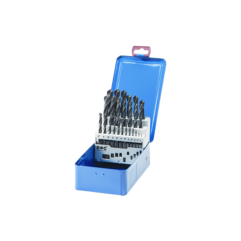 Krino 19-teiliges HSS-Spiralbohrer-Set DIN 338 - Perfekt Für Eisen Und Stahl Bis 650 N/mm²