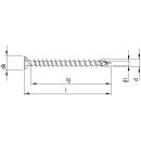 HECO-UNIX-top Universalschrauben 4,5x35 VG T-25 Senkkopf...