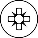 HECO-FIX-plus Universalschrauben 6x100 TG PZ-3 Rundkopf Stahl verzinkt 100 Stück