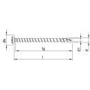 HECO-TOPIX-plus Holzbauschrauben 8x120 VG T-40 Tellerkopf Stahl verzinkt 50 Stück