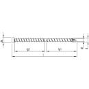 HECO-TOPIX-plus Holzbauschrauben 6,5x190 CC-Gewinde T-30 TOPIX-Combi-Connect Zylinderkopf Stahl verzinkt 100 Stück