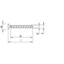 HECO MULTI-MONTI-plus Betonschrauben 5x40 T-25 Senkkopf Stahl verzinkt 200 Stück