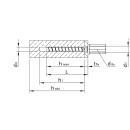 HECO MULTI-MONTI-plus Betonschrauben 7,5x60 Sechskantkopf SW-13 Innengewindeanker Stahl verzinkt 40 Stück