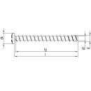 HECO MULTI-MONTI-plus Betonschrauben 6x30 T-30 Panhead...