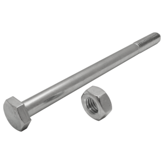 Bauschrauben ähnlich DIN 601 verzinkt mit Mutter Vollschaft M 20x580 10 Stück