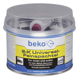 beko 2-K Universal-Feinspachtel 1 kg weiß, inkl. rotem Härter (975 g + 25 g Härter)