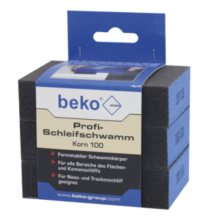 beko Profi-Schleifschwamm 3er-Set, Korn 100