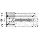 Fassadendübel 10x100/30 MBK-STB inkl. Schrauben Sechskant Bund TX Mungo 50 Stück