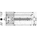 Fassadendübel Edelstahl A4 MB-SSr inkl. Schrauben Sechskant Mungo