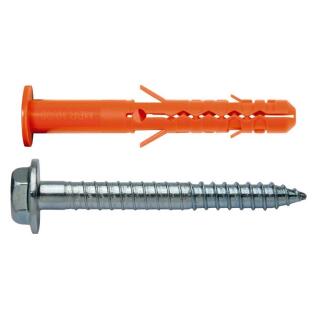Hochleistungs-Fassadendübel 10x80/30 MBRK-XTB inkl. Schrauben Sechskant Bund TX Mungo 50 Stück