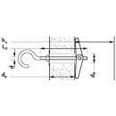 Federklappdübel mit Haken MF-H Mungo