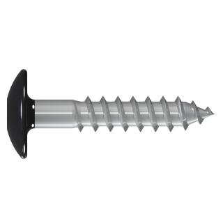 Fassadenschrauben TX 5,5x35 RAL 9005, Tiefschwarz Edelstahl A4 Reisser 100 Stück