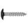 Fassadenschrauben TX 5,5x35 RAL 9005, Tiefschwarz Edelstahl A4 Reisser 100 Stück