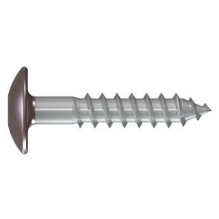 Fassadenschrauben TX 5,5x45 RAL 8014, Sepiabraun Edelstahl A4 Reisser 100 Stck